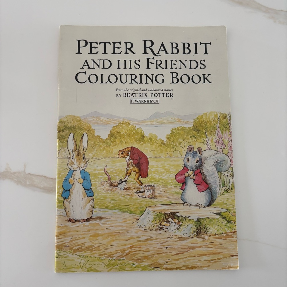 Vintage 1984 Peter Rabbit and His Friends Colouring Book